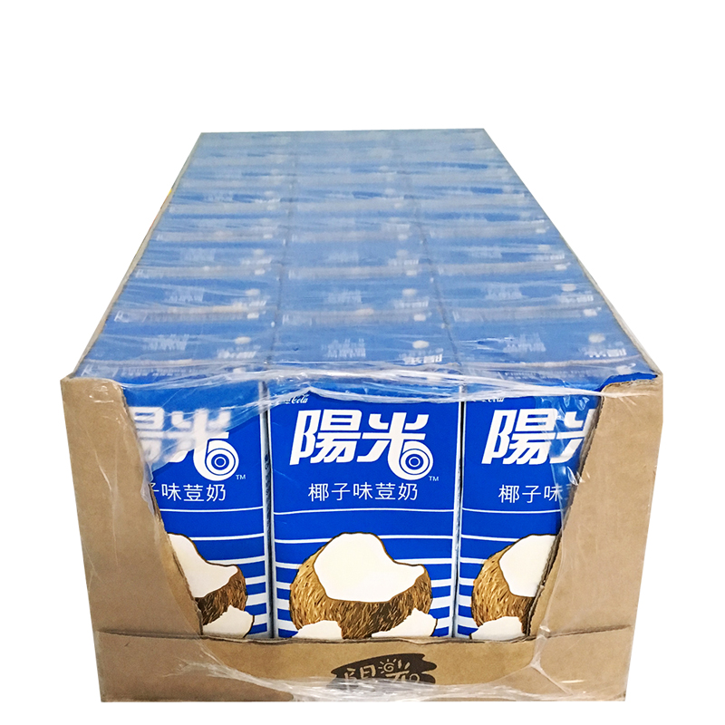 广东包邮 香港进口饮料 香港阳光蜜瓜味豆奶 椰子豆奶330ml*24盒