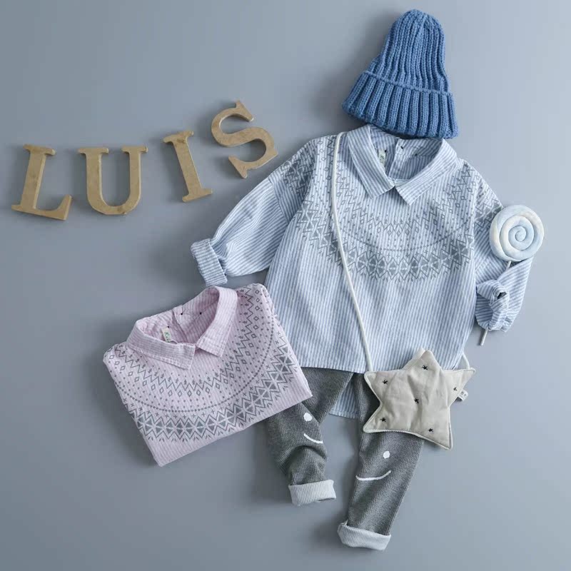 Chemise fille à manche longue - Ref 2087960 Image 1