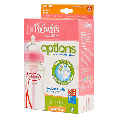 布朗博士现货包邮美国防胀气奶瓶