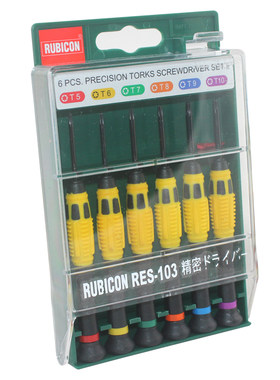 日本罗宾汉Rubicon RES-102/103 6件精密螺丝刀 精密钟表批套装