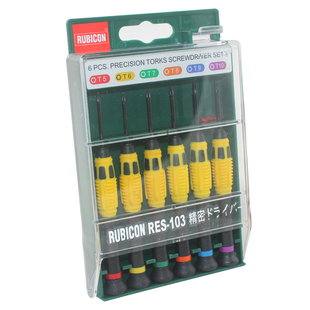 日本罗宾汉Rubicon RES-102/103 6件精密螺丝刀 精密钟表批套装