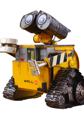 wall-e机器人瓦力复古储钱罐铁艺