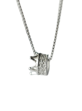 925纯银吊坠皇冠ins女日韩冷淡风