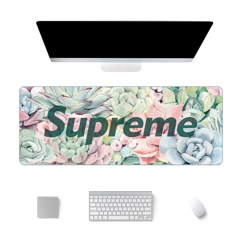 鼠标垫超大ins北欧supreme游戏鼠标垫潮牌吃鸡加厚桌垫办公家用垫