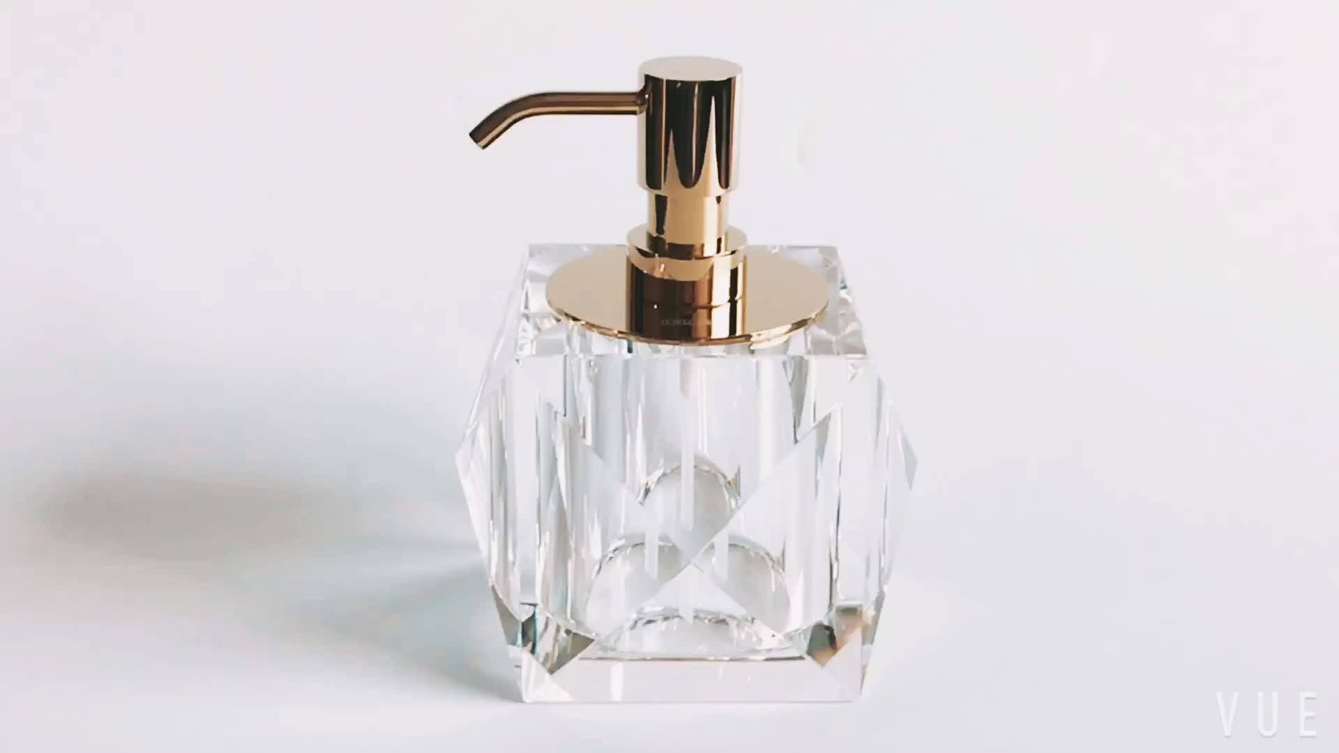 2016 New Style Hand Making Hand Washing Clear K9 Crystal Bottle Soap