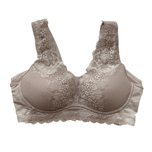 yalandu韩国原单无钢圈文胸 薄杯托胸透气收副乳防走光大胸宽肩带