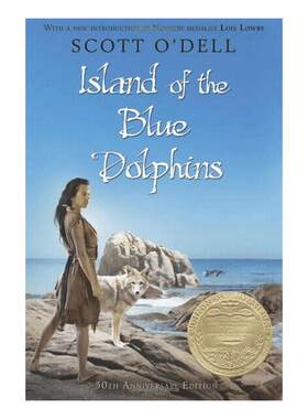 【中商原版】英文原版 纽伯瑞奖 Island of the Blue Dolphins蓝色的海豚岛 Scott O'Dell 儿童文学 文学 1000L 安徒生奖作者