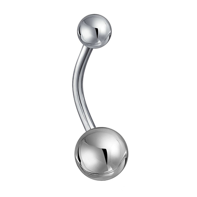 钛钢男士肚脐钉脐环防过敏