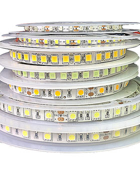 12V-24V白色灯带5000K色温奶白色LED灯带5500K灯带LED灯条5500K