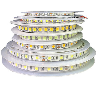 12V-24V白色灯带5000K色温奶白色LED灯带5500K灯带LED灯条5500K