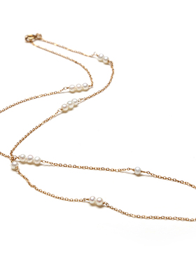 原创手作天然小米粒锁骨夏季珍珠