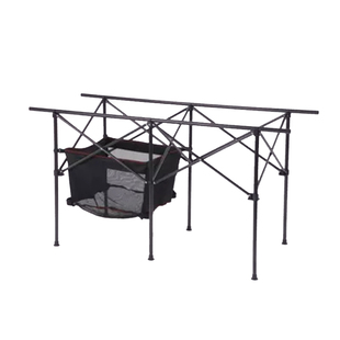 蛋卷桌网兜置物袋户外折叠桌铝桌下网兜餐具收納物品擺放野餐露營