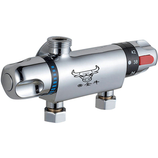 金牛淋浴热水器自动调温混水阀卫浴太阳能器明装恒温带上水龙头