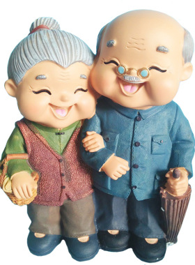 老夫妻柜台送父母结婚纪念日礼物