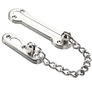 加厚防盗链不锈钢保险防盗门扣锁扣插销门拴明装式电镀防滑安全链