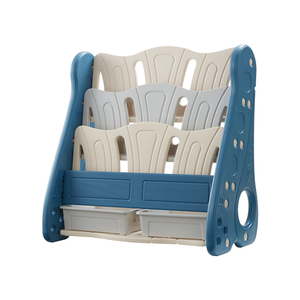 可优比儿童书架绘本架宝宝玩具收纳架子幼儿园储物柜子塑料整理架