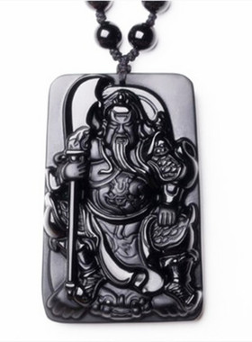 关公吊坠武财神霸气佛珠个性男士