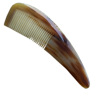 天然白牦牛角小号梳子儿童正品防静电养护头发按摩木梳女刻字礼物