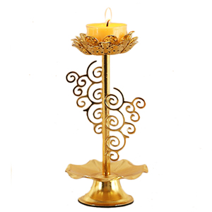 圆通佛具烛台供佛酥油灯灯座供灯蜡烛底座佛堂用品长明灯一对包邮