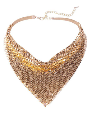 夸张装饰品摩登亮片遮疤痕锁骨链