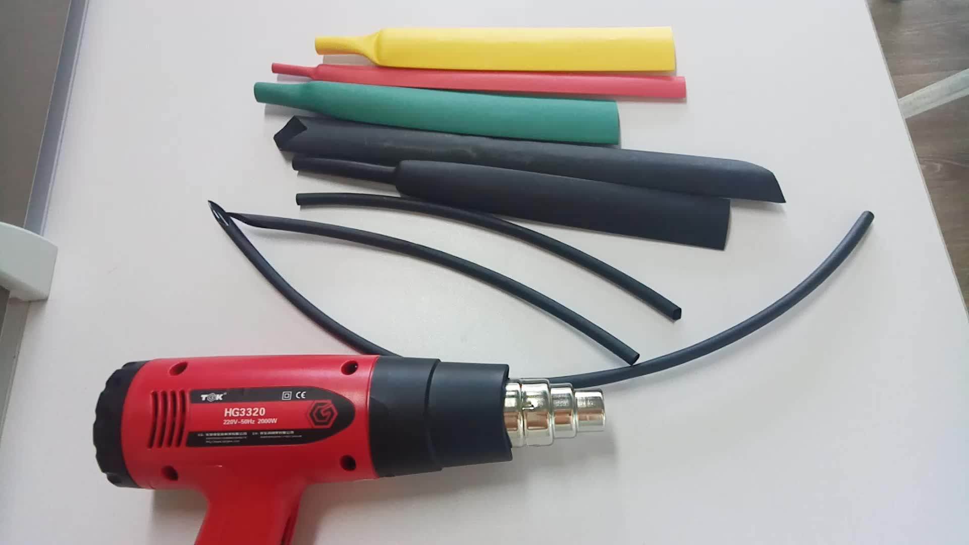 Gaines Thermorétractables 2:1 3:1 4:1 | Multicolores | Pour Isolation électrique, étanchéité | Polyéthylène