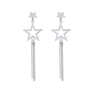 耳环气质999纯银耳坠长款流苏耳线耳链女士韩国耳钉耳饰生日礼物