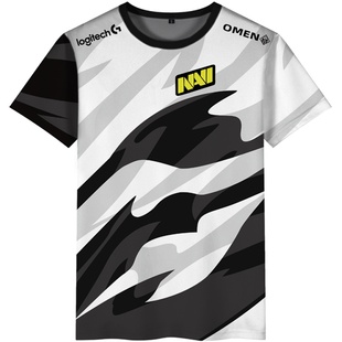 csgo队服电竞NAVI战队衣服比赛sinlpe男生短袖T恤可定制上衣体恤