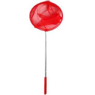 不锈钢伸缩鱼网捕昆虫网蝴蝶网蜻蜓网捕鱼网捞鱼网兜儿童户外玩具