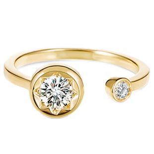 DIAMOND FOUNDRY【培育】小太阳圆钻时尚女戒 钻石戒指 美国同款