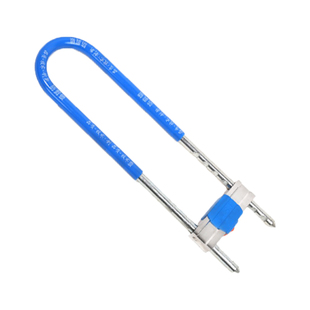 玻璃门锁 双门加粗加长U型锁门面房防盗锁插锁店面锁u形锁商铺锁