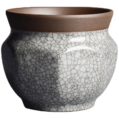 紫砂蝴蝶兰专用花盆陶瓷哥窑复古家用多肉植物肉肉盆栽透气陶土盆