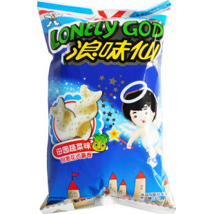 旺旺浪味仙蔬菜味儿童薯片办公室网红零食解馋小吃休闲食品大礼包