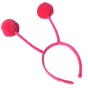 T-ARA李居丽同款高档毛球蜗牛蜜蜂触角发箍 游乐场表演派对绒头饰