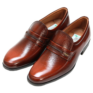 利奥纳多男士正装正品日本进口亮面中年爸爸皮鞋头层牛真皮秋季3E