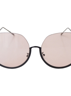 街拍个性半框太阳镜潮人时尚