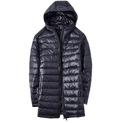 中长款轻薄秋冬季白鸭绒宽松情侣