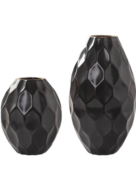 大师原创白色宽口手工陶瓷花瓶