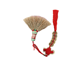 小孩结婚婴儿车床随身挂饰老式东北农村高粱糜子苗笤帚扫把帚挂件