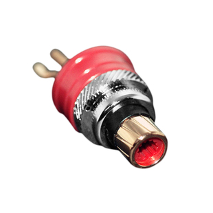 高非RED026发烧级莲花母座紫铜RCA插座高端功放音响音频母头镀铑