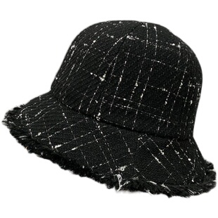 出口日本新款春季女式日系小香风时尚气质休闲遮阳盆帽渔夫帽子