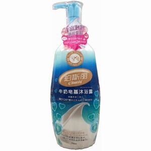 包邮 琴叶 珀斯丽牛奶皂基沐浴露洁面沐浴2合1 可洗脸 易冲洗