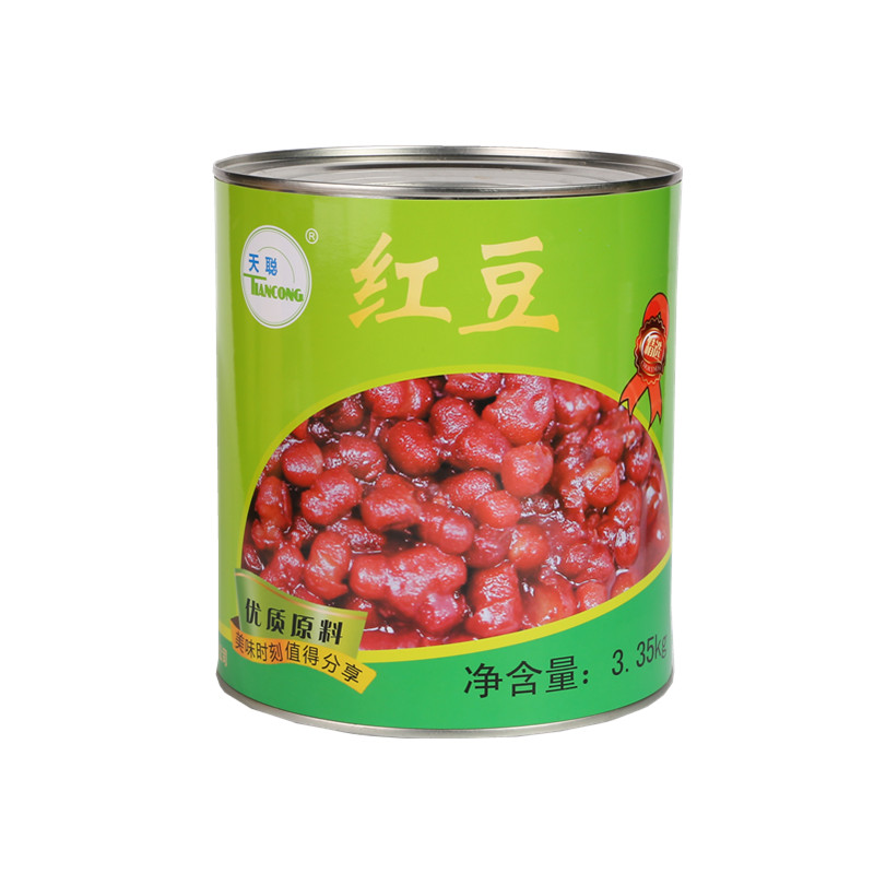 3.35kg天奶茶双皮奶红豆罐头