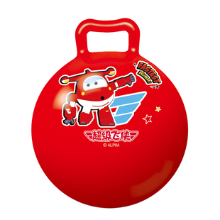 摇铃充气球加厚皮球加厚儿童跳跳婴儿手柄玩具宝宝手抓幼儿园小孩