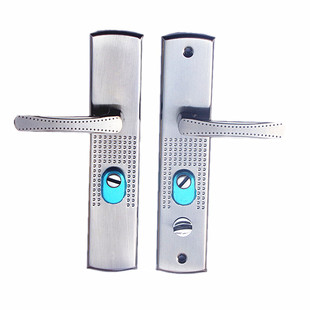 防盗门把手锁具黑金执手锁铝合金门锁拉手一付面板包邮标准孔距