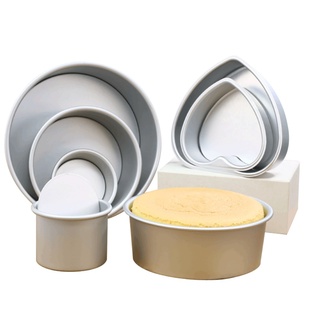 戚风蛋糕模具家用阳极圆形活底4-6-8-10寸做慕斯芝士烘焙烤箱工具