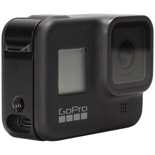 hpusn专用gopro8可充电电池盖狗8专用仓盖全金属竖拍1/4侧盖配件