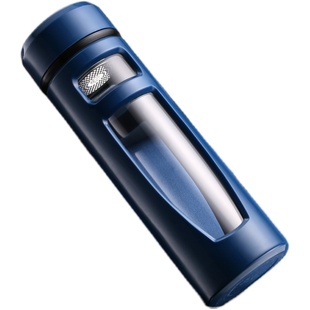 玻璃杯耐摔塑玻双层过滤男女茶水分离泡茶水杯子瓶定制logo刻印字