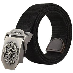 JWKE本命年红腰带属龙帆布腰带男士休闲皮带青年学生裤带时尚潮流