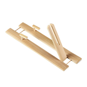 雅扇堂江户和风日本团扇子架折扇斑竹可立可悬挂扇托扇座配件摆设