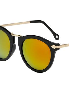 韩国新款明星款圆脸女士太阳眼镜